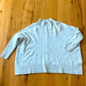 LOFT mockneck split hem sweater, xs